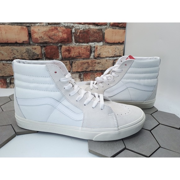 Vans Sk8-Hi Secret Lover True White Cream Red Men Sz 12 Sneakers Valentines Day